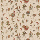 Firle Meadow Russet Garden Party Wallpaper by Mulberry Home
