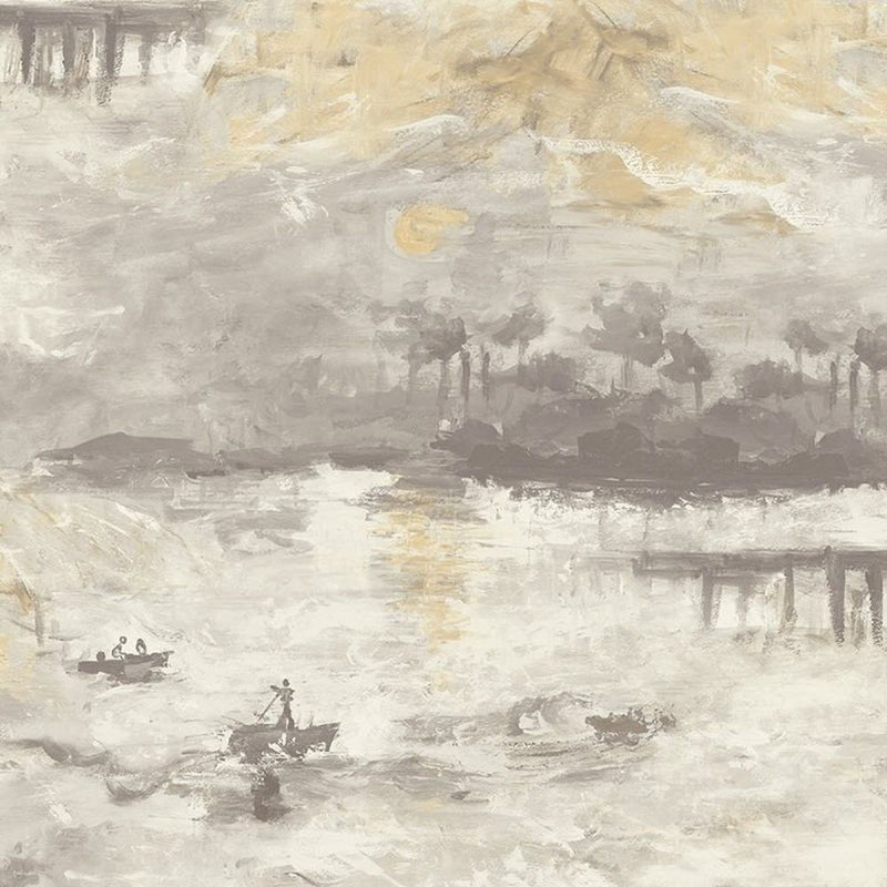 FI70007 Away at Sea French Impressionist Wallpaper by Today Interiors