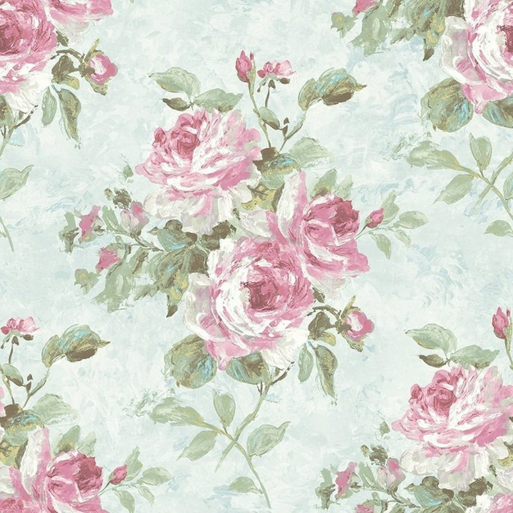 FI70402 English Rose French Impressionist Wallpaper by Today Interiors