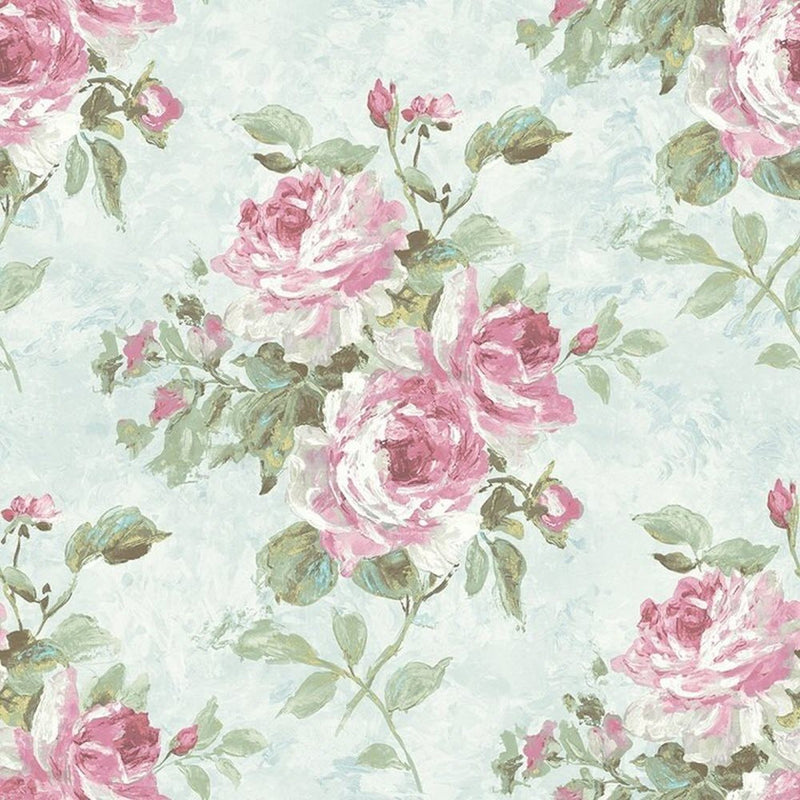 FI70402 English Rose French Impressionist Wallpaper by Today Interiors