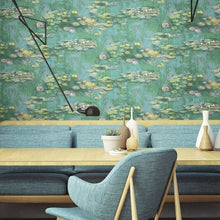 FI71504 Water Lilies French Impressionist Wallpaper by Today Interiors