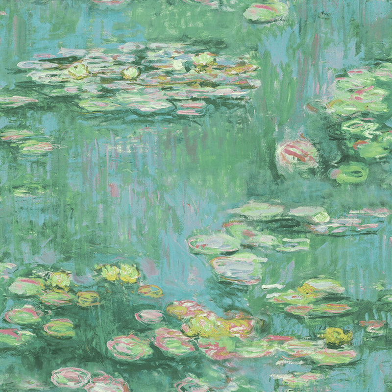 FI71800M Water Lilies French Impressionist Wallpaper by Today Interiors