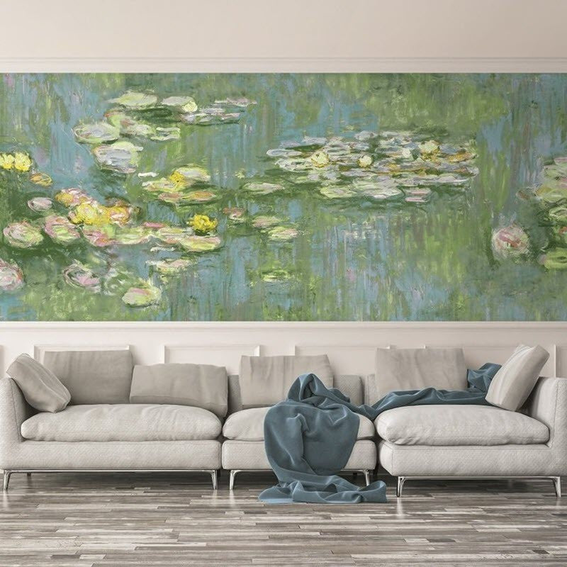 FI71800M Water Lilies French Impressionist Wallpaper by Today Interiors