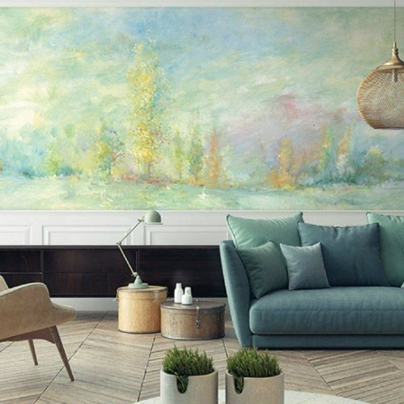FI71900M Rolling Hills French Impressionist Wallpaper by Today Interiors