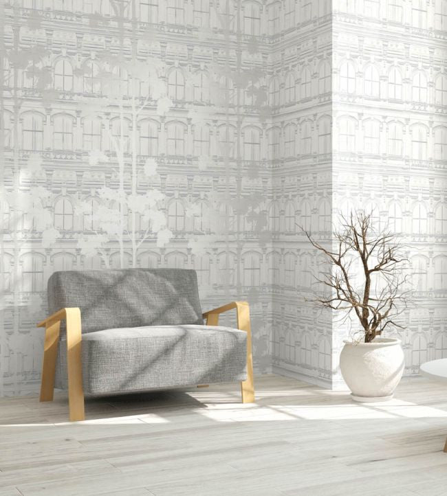 FJ31510 Architecture With Tree Shadow Transition Wallpaper by Today Interiors