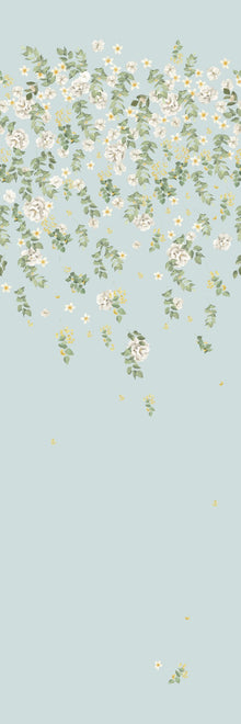 FL02 Florella Light Blue Les Vangardes Mural by Tres Tintas