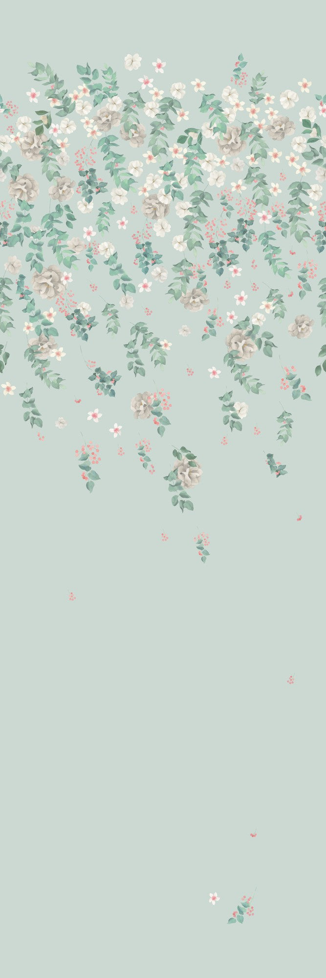 FL06 Florella Light Green Les Vangardes Mural by Tres Tintas