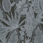 FL61111 Grafic Leaves Motif Flourish Grey and Black Wallpaper By Galerie