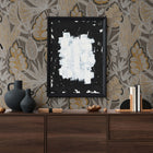 FL61113 Grafic Leaves Motif Flourish Beige and Brown Wallpaper By Galerie