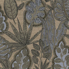 FL61115 Grafic Leaves Motif Flourish Beige and Brown Wallpaper By Galerie