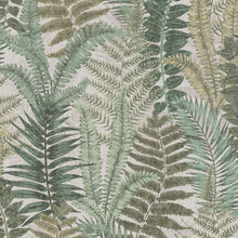 FL61119 Fern Leaves Motif Flourish Brown and Cream Wallpaper By Galerie