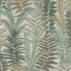 Fern Leaves Motif Flourish Brown and Cream Wallpaper By Galerie