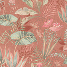 FL61122 Mix Leaves Motif Flourish Beige and Green Wallpaper By Galerie
