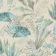 Mix Leaves Motif Flourish Beige and Grey Wallpaper By Galerie