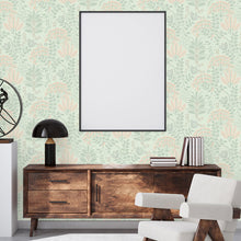 FL61127 Dreaming Garden Motif Flourish Grey and Green Wallpaper By Galerie