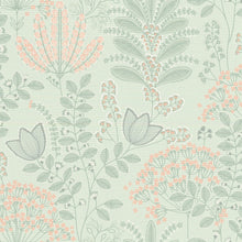 FL61127 Dreaming Garden Motif Flourish Grey and Green Wallpaper By Galerie