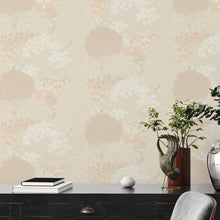 FL61131 Fairytale Leaves Motif Flourish Cream and Pink Wallpaper By Galerie