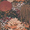Fairytale Leaves Motif Flourish Pink and Red Wallpaper By Galerie
