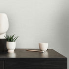 FL61138 Textile Structure Flourish Grey and Cream Wallpaper By Galerie