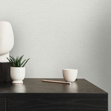 FL61138 Textile Structure Flourish Grey and Cream Wallpaper By Galerie