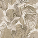 Jungle Leaves Motif Flourish Beige and Brown Wallpaper By Galerie