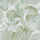Jungle Leaves Motif Flourish Grey and Green Wallpaper By Galerie