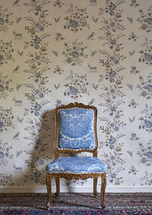 Nantessa Cerise Entente Cordiale Fabric by Lewis & Wood