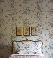 LW 315 612 Fleurie Peppermint Rose Wallpaper by Lewis & Wood