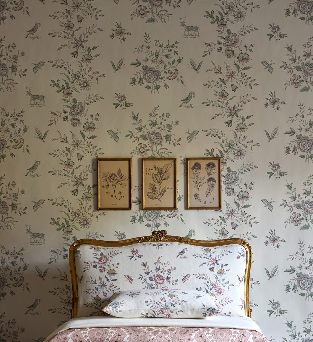 LW 315 611 Fleurie Honeysuckle Wallpaper by Lewis & Wood