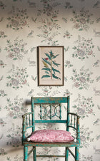 LW 315 612 Fleurie Peppermint Rose Wallpaper by Lewis & Wood