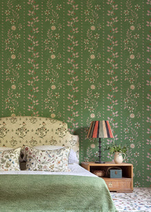 Wild Rice Myrtle Sprigs & Twigs Fabric by Lewis & Wood