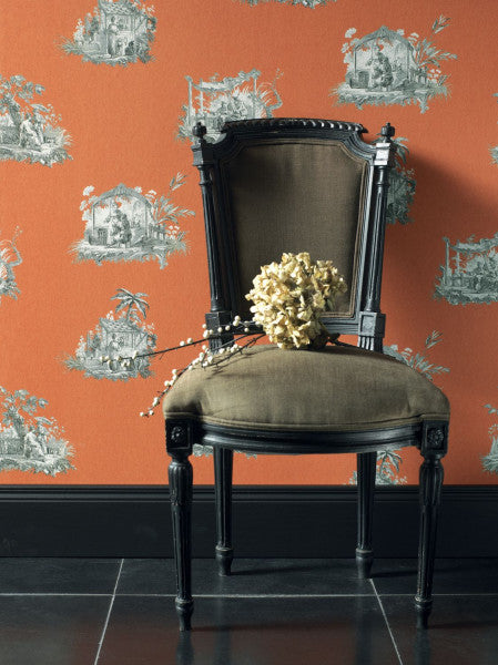 FONT81543101 Chinoiserie Fontainebleau Wallpaper By Casadeco