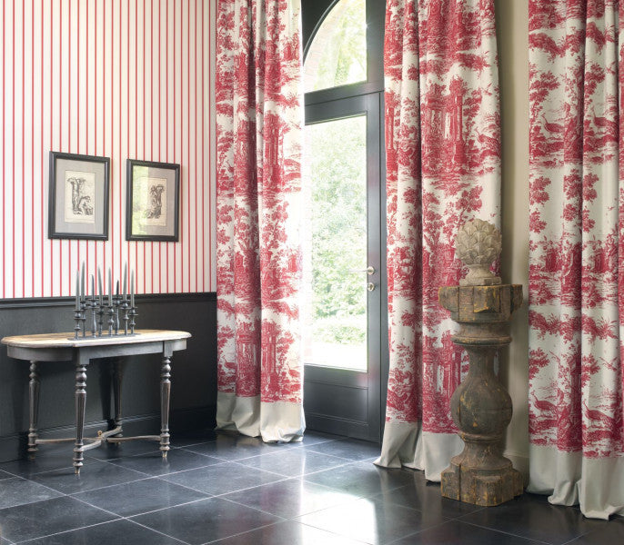 FONT81571102 Rayure Fontainebleau Wallpaper By Casadeco