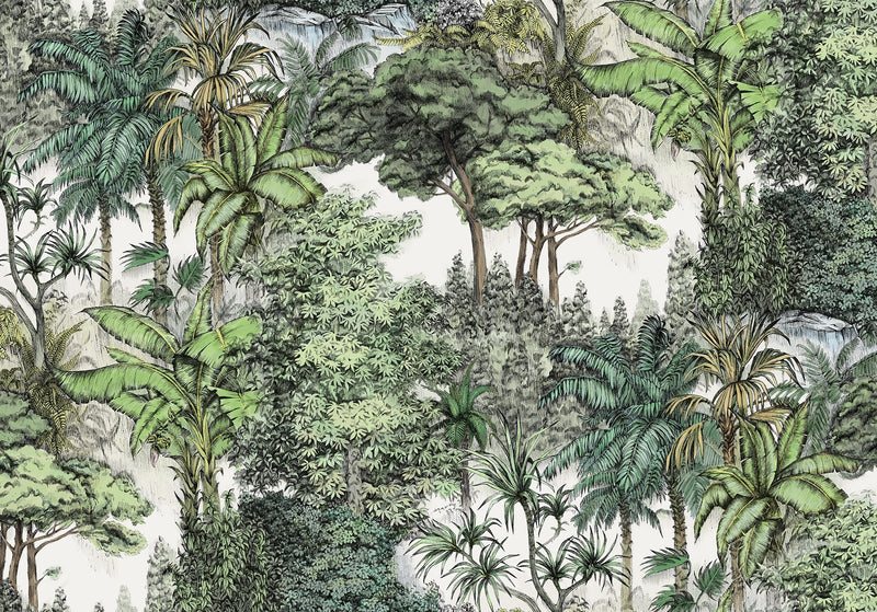 FR14703-8 Secret Garden Lush (400 x 280 cm) Bouquet Mural by Rebel Walls