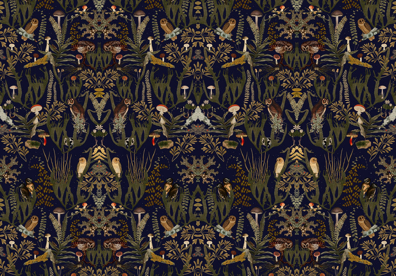 FR16211-8 The Swedish Forest (400 x 280 cm) Day & Night Mural by Rebel Walls