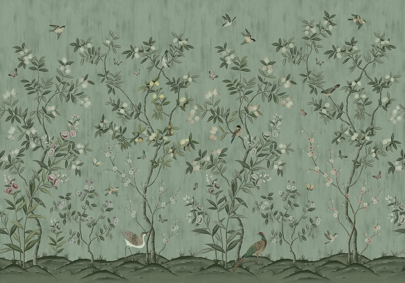 FR16742-8 Chinoiserie Chic Jade (400 x 280 cm) La Chinoiserie Mural by Rebel Walls