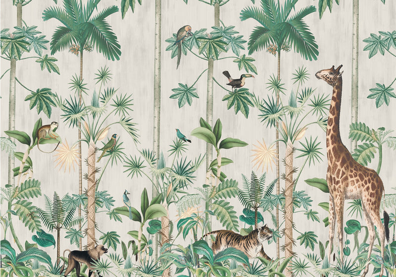 FR16791-8 Giraffe's Stroll (400 x 280 cm) Play Mural by Rebel Walls
