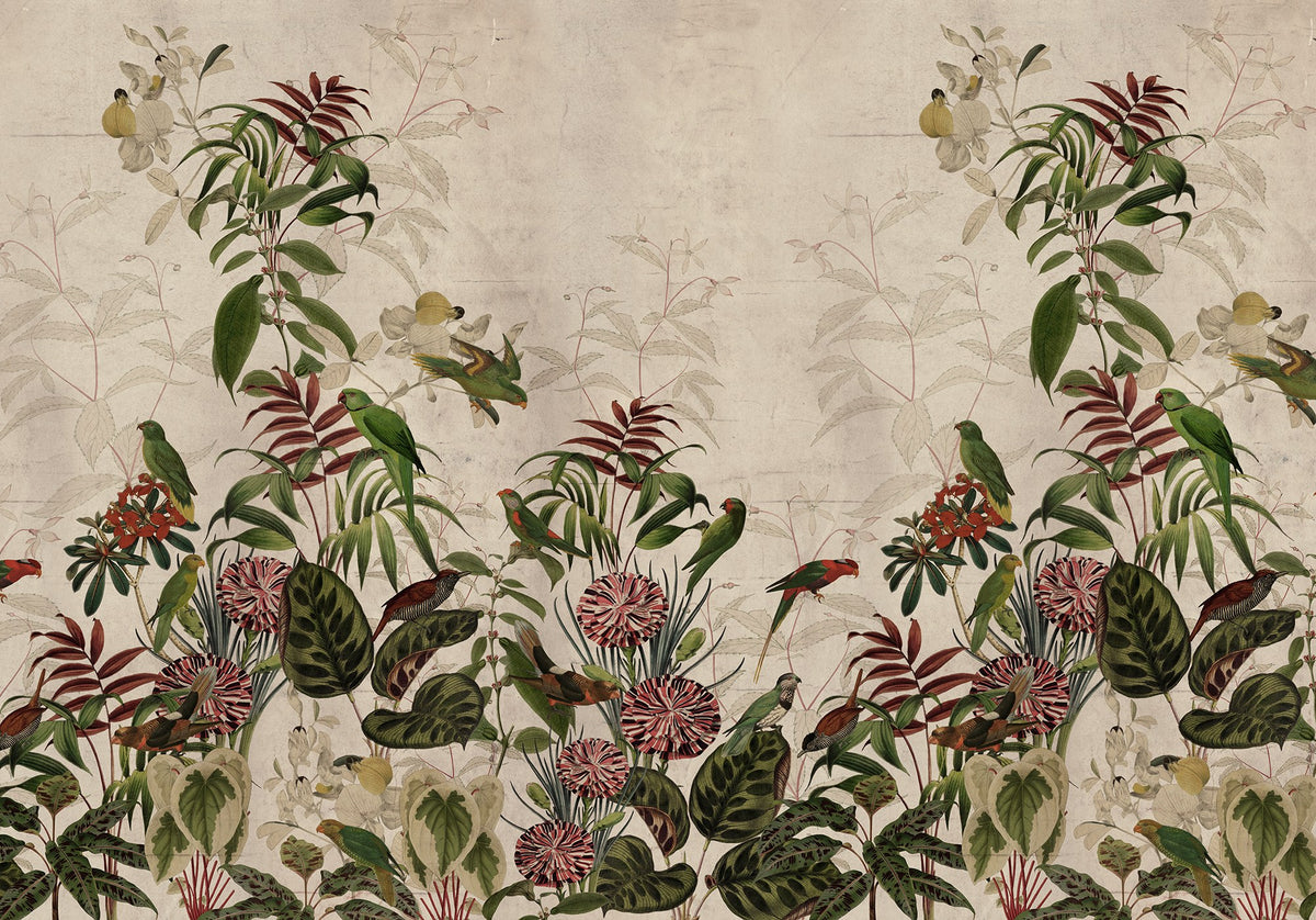 FR17151-8 Vigor (400 x 280 cm) Moss & Coral Mural by Rebel Walls