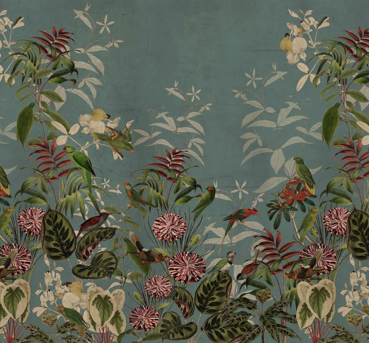FR17153-6 Vigor Oxygen (300 x 280 cm) Moss & Coral Mural by Rebel Walls