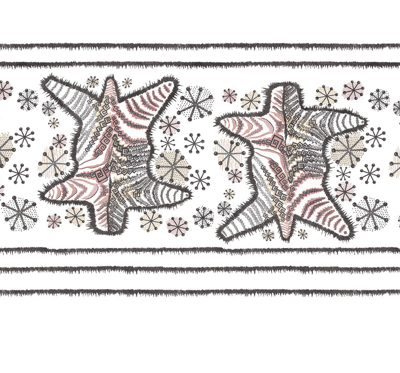 FR17951-6 Zebra Skin Pastel (300 x 280 cm) Zandra Rhodes Mural by Rebel Walls