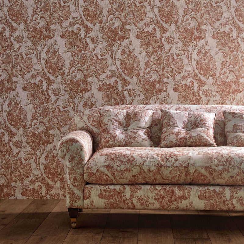Fringed Tulip Toile Giles Deacon Wallpaper by Sanderson