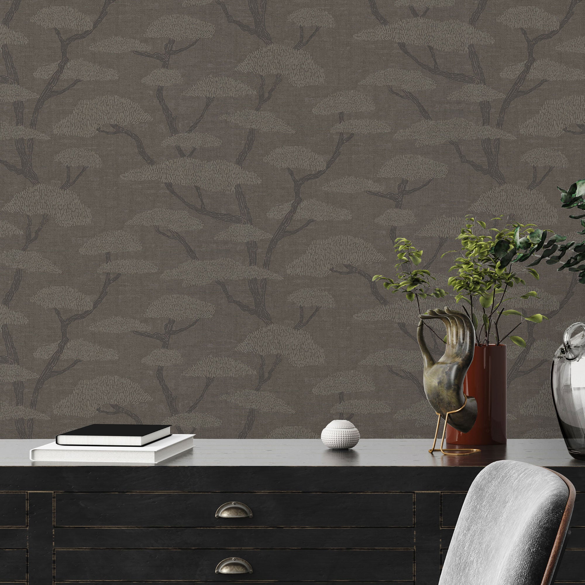 FS72018 Chinoiserie Tree Fusion Wallpaper By Galerie