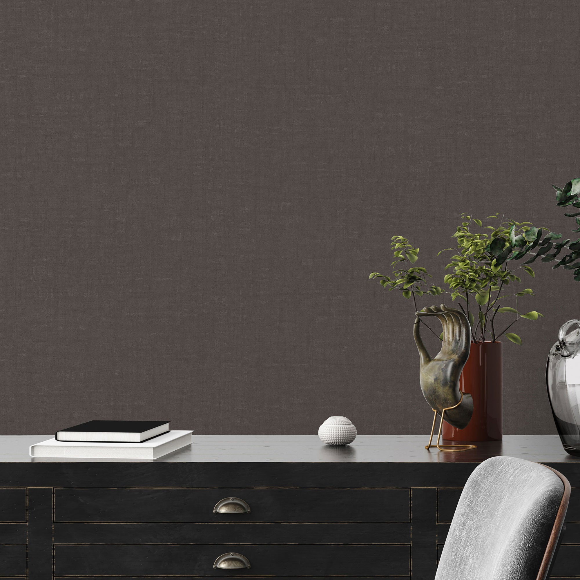 FS72020 Linen Effect Textured Fusion Wallpaper By Galerie
