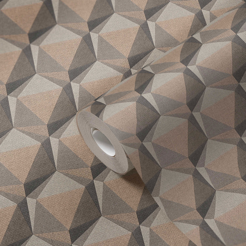 FS72028 Geometric Motif Fusion Wallpaper By Galerie