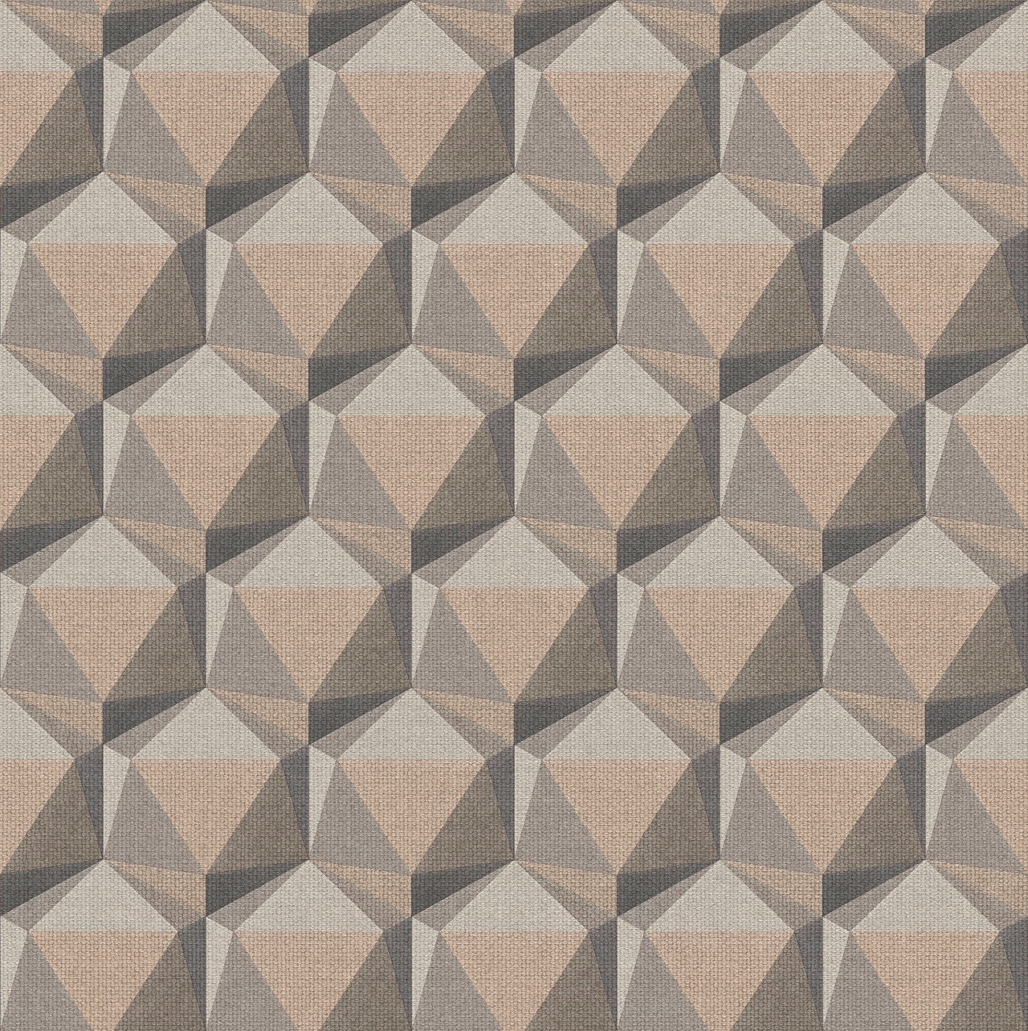 FS72028 Geometric Motif Fusion Wallpaper By Galerie