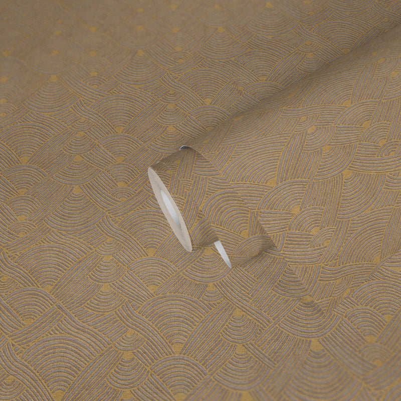 FS72033 Geo Swirl Fusion Wallpaper By Galerie