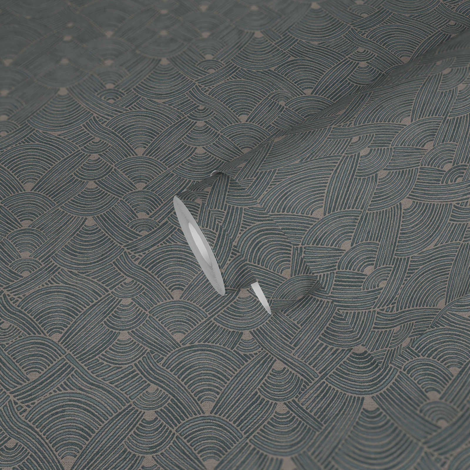 FS72038 Geo Swirl Fusion Wallpaper By Galerie