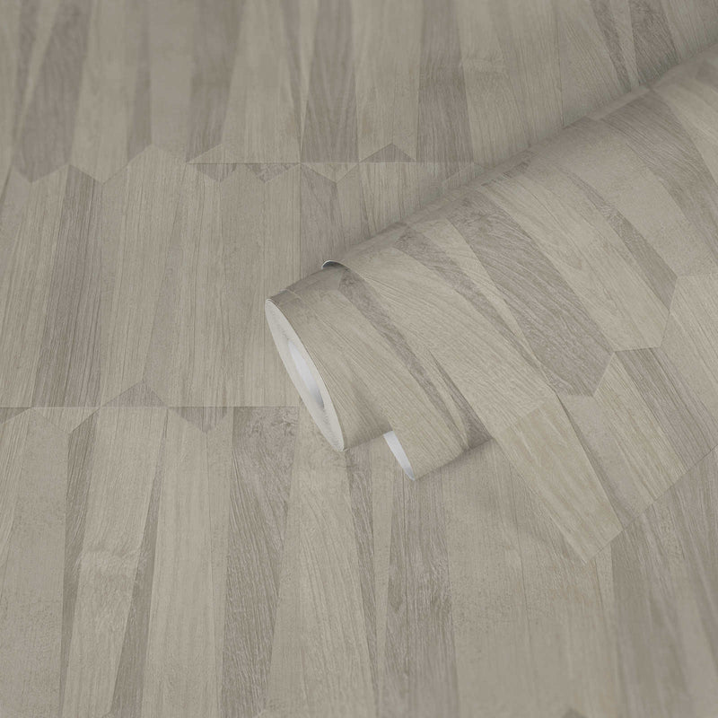 FS72039 Geo Point Wood Effect Fusion Wallpaper By Galerie