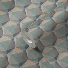FS72042 Geometric Motif Fusion Wallpaper By Galerie