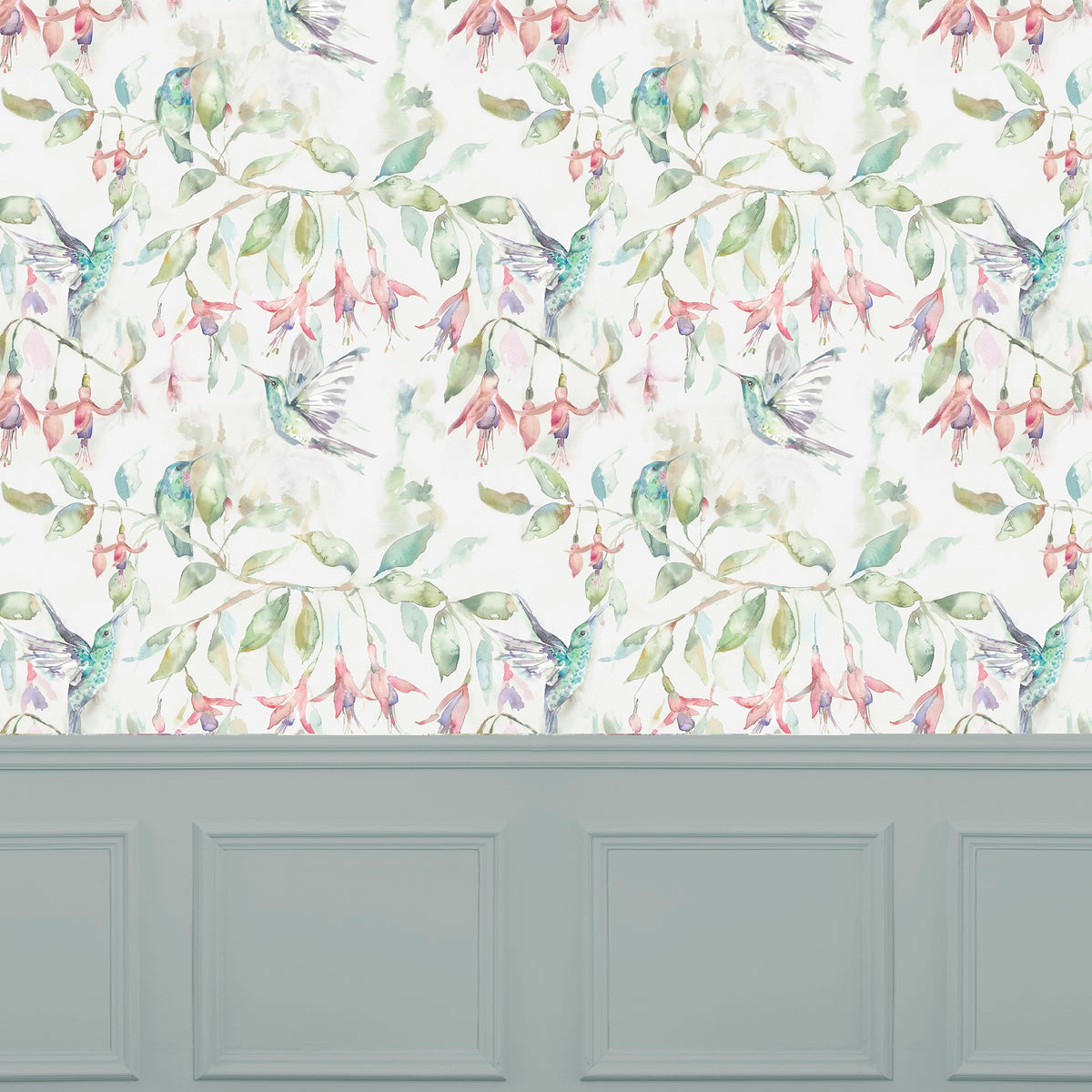 Fuchsia Flight Cream Wallpaper by Voyage Maison | FUCHSIA/WPO/FLI
